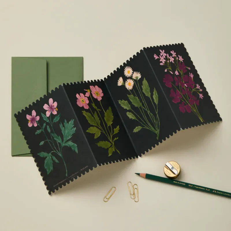 Wanderlust Botanical Concertina store kort