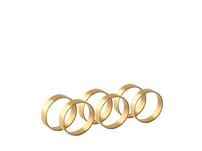 Hovedbilde Broste serviettring messing (6pk)