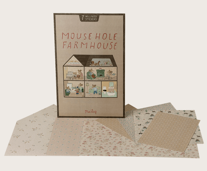 Hovedbilde Maileg Wallpaper Mouse hole Farmhouse