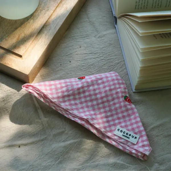 Strawberry Picnic Pup Bandana