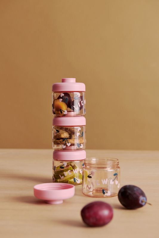 Dominique 100 ml 4pk snacksbokser Cherry heart / Rosey