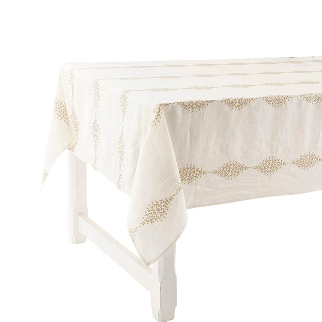 Hovedbilde Charvet Reseda Duk hvit/beige 180x320