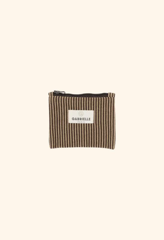 Mini Purse Rayures Cafe