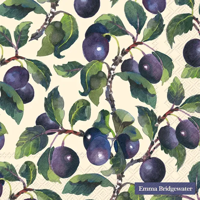 Hovedbilde Emma Bridgewater Damsons kaffeservietter