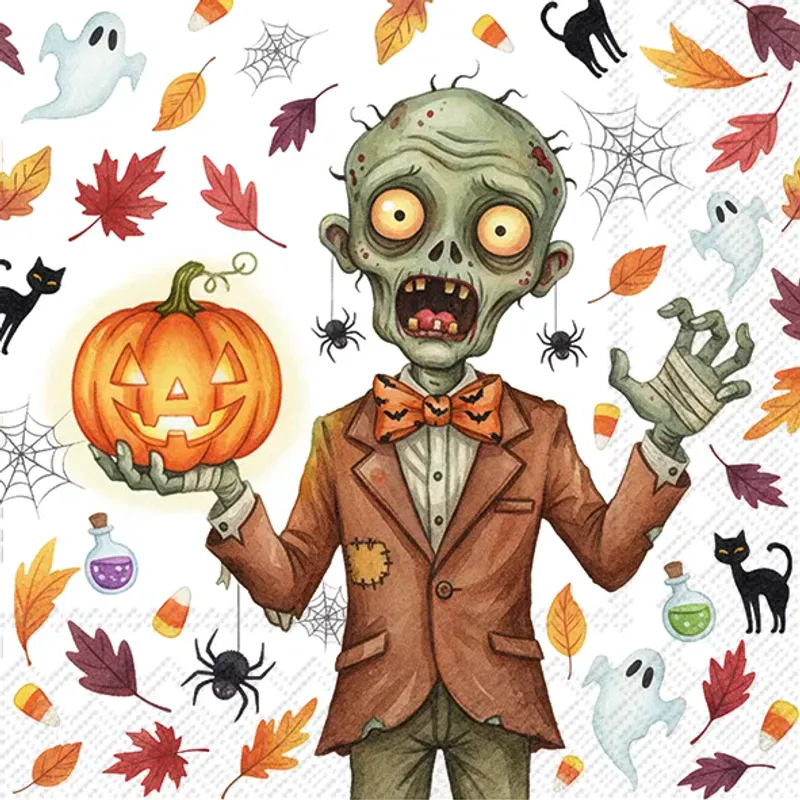 Ihr kaffeservietter Zombie Scare