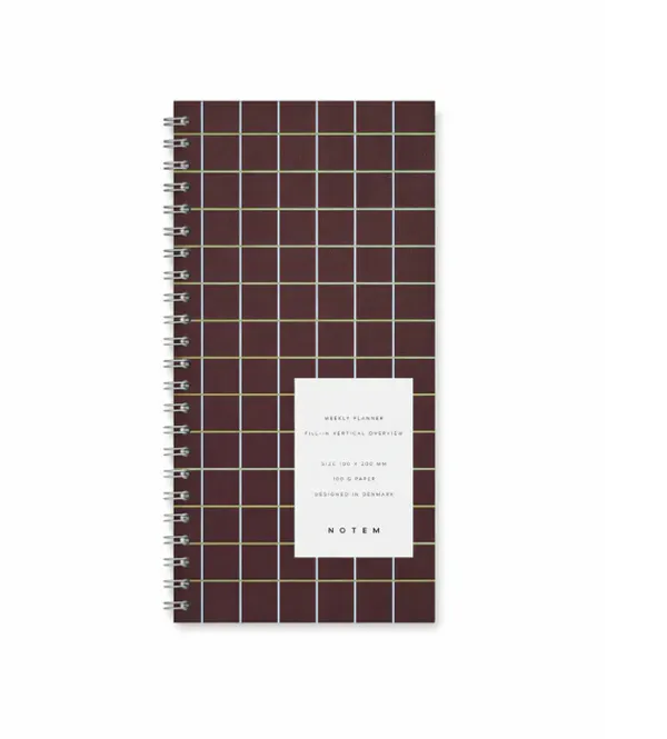 Hovedbilde NOTEM LUCA Planner Black Check