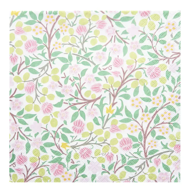 Servietter Morris Clover pink kaffe