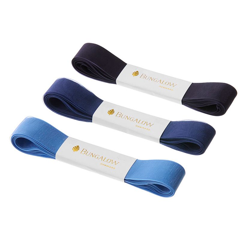 Bungalow Bånd Organza Marine 3pk