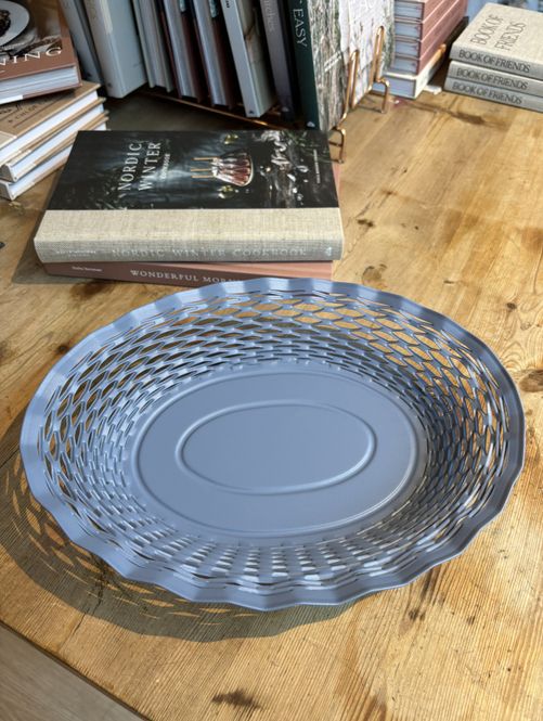 Hovedbilde Brødkurv oval stor pastellblå