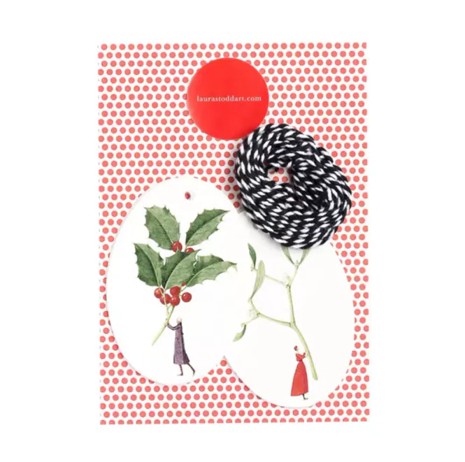 Hovedbilde Laura Stoddart Holly & Mistletoe tags