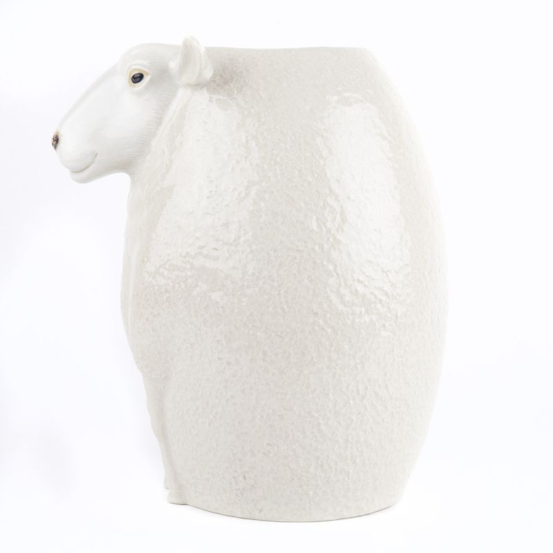 Quail White Faced Suffolk Sheep Flower Vase
