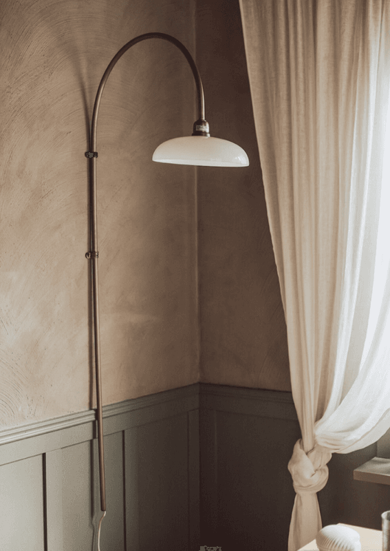 Vegglampe Sofia Hvit/Messing