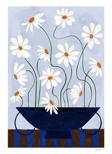Hovedbilde TPC Frankie Penwill, Daisies in Blue Vase 30x40 ...