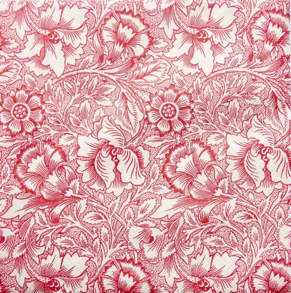 Servietter Morris Pink & Poppy Red Lunch