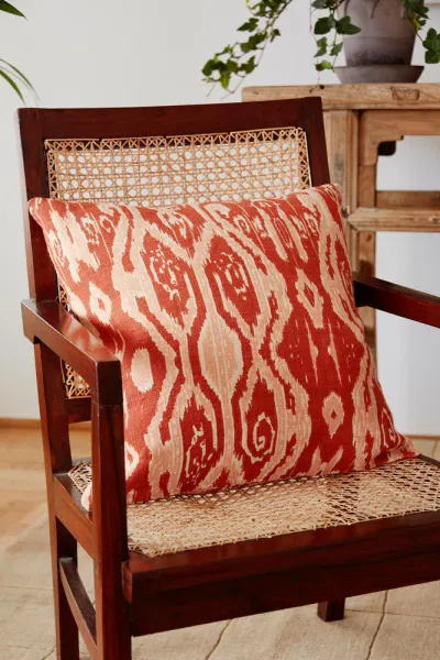 Chhatwal & Jonsson Ikat Madras Apricot/Rose putetrekk