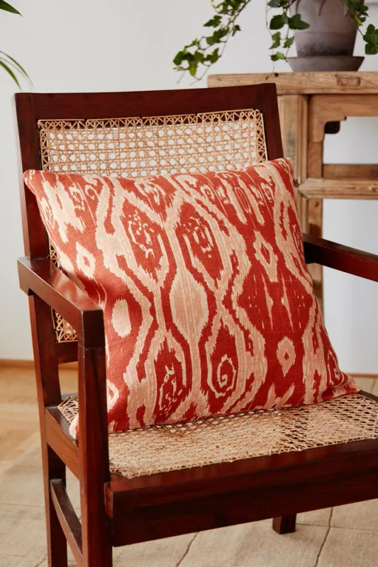 Chhatwal & Jonsson Ikat Madras Apricot/Rose putetrekk
