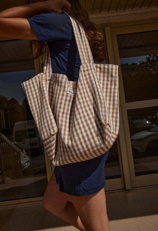 Tote Vichy Camel