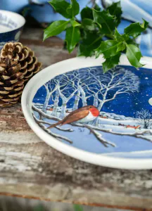 Hovedbilde Emma Bridgewater Midnight Robin Rundt ...