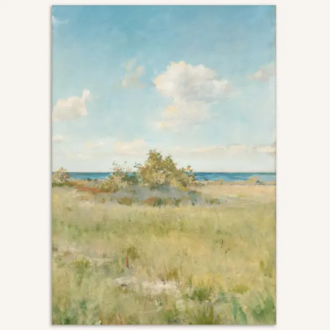 Hovedbilde Summer Meadow By the Sea Trykk 30x40 