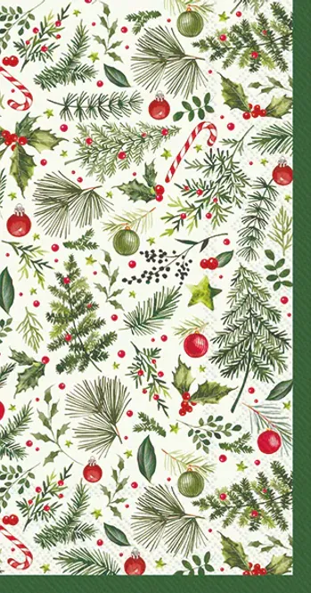 Hovedbilde Christmas Branches Allover Buffetservietter