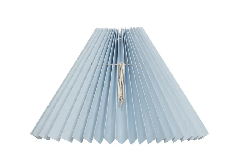 Støvblå Plissert skjerm 26 cm