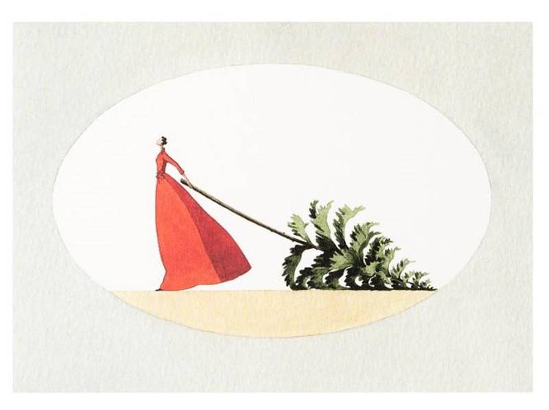 Laura Stoddart Mrs Christmas 10 pk julekort