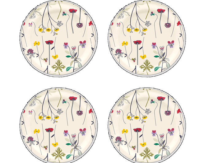Hovedbilde Coaster/glassbrikke 4pk. Herbarium
