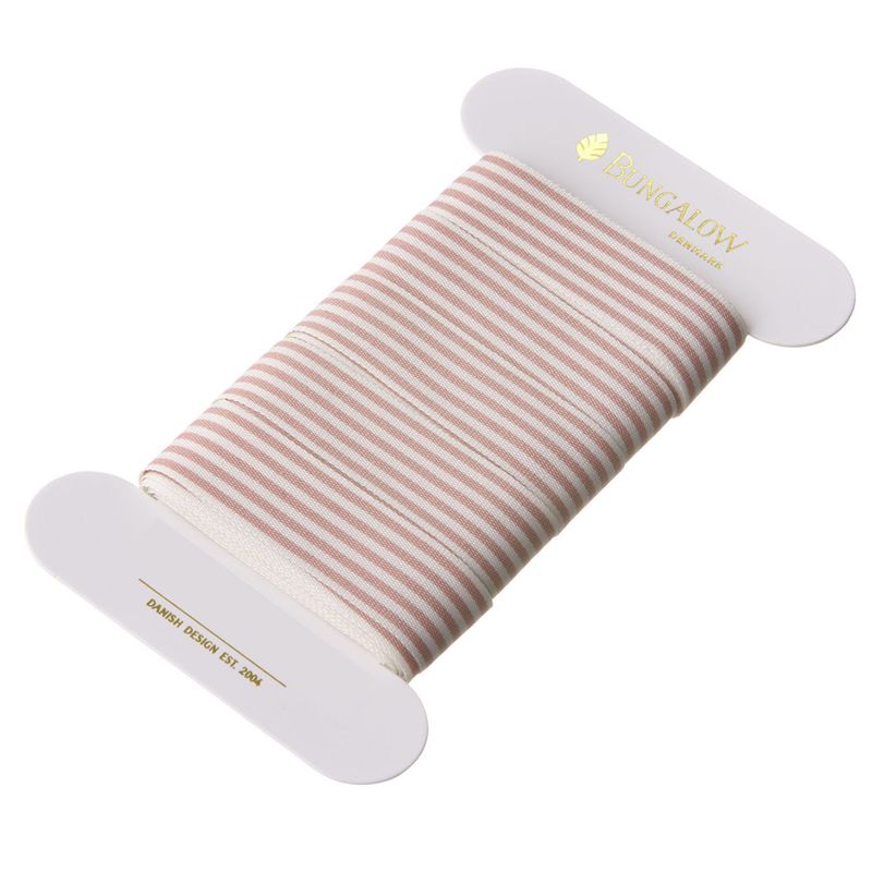 Bånd Stripe 18mm rose