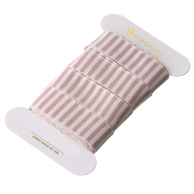 Bånd Vertical stripes 25mm rose