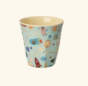 Hovedbilde Rice Melaminkopp Soft Blue Dogs in space Print S