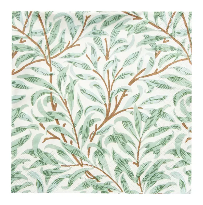 Hovedbilde Servietter Morris Willow Bough green kaffe