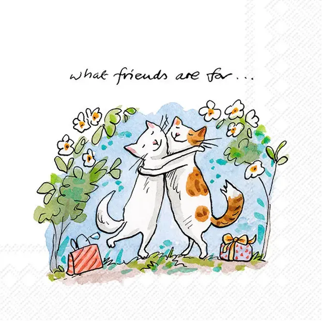 Hovedbilde Ihr servietter Cats Friends