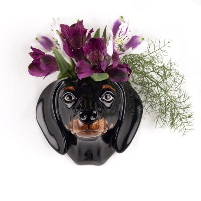 Hovedbilde Quail Dachshund wall vase small 