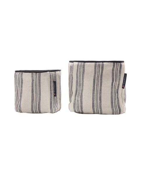 Lexington Striped Canvas Basket S/2