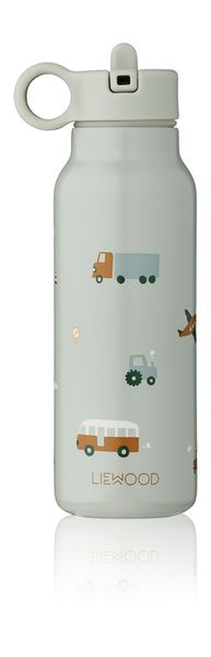 Liewood Falk drikkeflaske Vehicles/dove blue mix