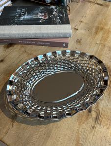 Hovedbilde Br&oslash;dkurv oval liten rustfritt st&aring;l