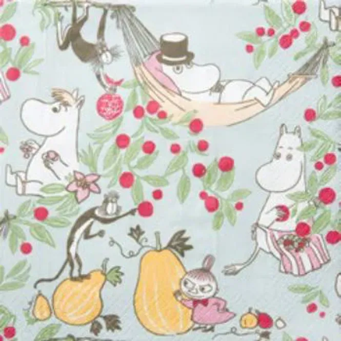Hovedbilde Moomin Kurpitsajuhla servietter