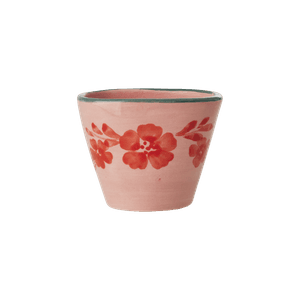 Hovedbilde Rice Oval espressokopp rosa med orange blomster