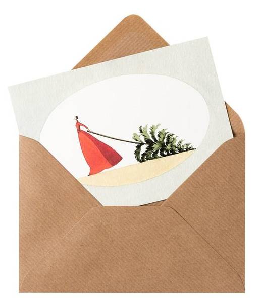 Laura Stoddart Mrs Christmas 10 pk julekort