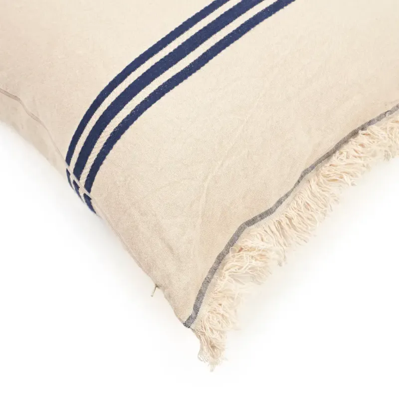 Libeco Indigo Stripe putetrekk 44x44 